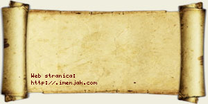 Anđela Joksić vizit kartica